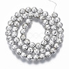 Electroplated Natural Lava Rock Beads Strands G-S352-30B-06-2