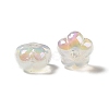 UV Plating Rainbow Iridescent Acrylic Beads PACR-M002-05A-2