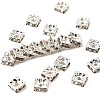 Brass Rhinestone Spacer Beads RSB072-01S-1