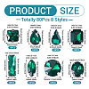 80Pcs 8 Styles Sew on Rhinestone RGLA-TA0001-11A-4