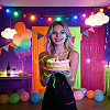 3Pcs 3 Colors Plastic Foil Fringe Curtains DIY-ME0003-73A-4