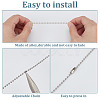 10Pcs 2 Colors Fan 304 Stainless Steel Charms Ceiling Fan Pull Chain Extenders PALLOY-HY00056-3