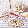 Wood Table Numbers Cards AJEW-PH0016-59-2