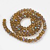 Electroplate Glass Beads Strands EGLA-A034-T6mm-L10-2