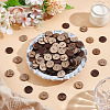 200Pcs 2-Hole Coconut Buttons COCO-GO0001-01-4