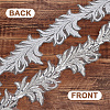 2.5 Yards Sparkle Polyester Flower Ribbon OCOR-GA0002-13-5