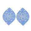 430 Stainless Steel Filigree Pendants X-STAS-S108-12B-2