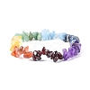 Chakra Gemstone Stretch Bracelets BJEW-JB02288-01-2
