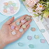28Pcs 7 Colors Luminous Acrylic Beads OACR-PA0002-06-3