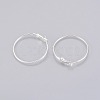Brass Hoop Earrings X-EC108-2NFS-2