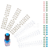 2 Sets 2 Colors Plastic False Nail Tips Color Chart MRMJ-PH0001-62-1