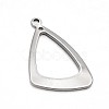 Non-Tarnish Triangle Ring 304 Stainless Steel Pendants X-STAS-N073-20-1
