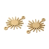 201 Stainless Steel Connector Charms STAS-A084-02G-2