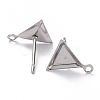 Non-Tarnish 304 Stainless Steel Stud Earring Settings STAS-J032-10-3