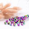 Spray Painted Acrylic Beads PB25P9284-3