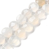 Natural White Agate Beads Strands G-K357-B16-01-2