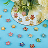 108Pcs 9 Colors Star Sew on Rhinestone OACR-GF0001-13-4