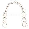 Zinc Alloy Curb Chain Bag Tape PALLOY-WH0079-10P-RS-1