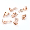 304 Stainless Steel Clip-on Earring Setting STAS-L244-50C-RG-1