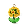 Glass Seed Beaded Pendants PALLOY-MZ01395-03-1
