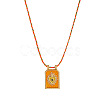 Brass and Enamel Pendant Necklaces FS-WG2CA9F-06-1