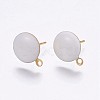 Ion Plating(IP) 304 Stainless Steel Stud Earring Findings LS-X-STAS-P203-A06-02-1