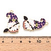 Alloy Enamel Pendants ENAM-T022-01G-3