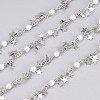 3.28 Feet Handmade Brass Beaded Chains X-CHC-I029-05P-1