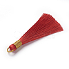 Polyester Tassel Pendants FIND-I009-D16-2