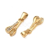 304 Stainless Steel Rhinestone Pendants RB-CBA7A56-07G-2