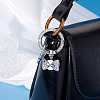 1Pc DIY Alloy Rhinestone Spring Gate Rings Keychains FIND-TA0008-54B-P-5