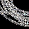 Electroplate Glass Beads Strands GL-CBAA615-02E-3