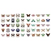 50Pcs Moth PVC Self Adhesive Cartoon Stickers STIC-B001-19-3