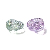 UV Plating Iridescent Acrylic Beads OACR-B021-05-2