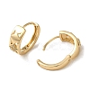 Brass Micro Pave Cubic Zirconia Hoop Earring EJEW-L271-20KCG-09-2