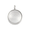 304 Stainless Stee Locket Pendants STAS-S132-15P-04-1