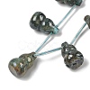 Electroplate Natural Hemimorphite Beads Strands G-U012-A04-4