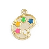 Alloy Enamel Pendants FIND-I052-02G-01-1