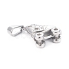 Tarnish Resistant 304 Stainless Steel Pendants STAS-H110-07AS-2