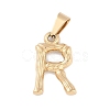 304 Stainless Steel Pendants STAS-F235-01G-R-1