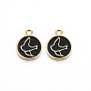Brass Enamel Pendants KK-S356-670G-NF-2