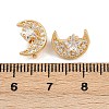 Brass Micro Pave Celar Cubic Zirconia Spacer Bars KK-F910-23G-04-3