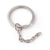 Tarnish Resistant 304 Stainless Steel Split Key Rings STAS-G185-02P-28mm-1