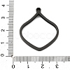 Ion Plating(IP) 304 Stainless Steel Open Back Bezel Pendants High Polished STAS-K208-18B-3