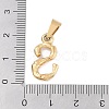 304 Stainless Steel Pendants STAS-F235-01G-S-3