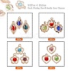 80Pcs 4 Style Rack Plating Eco-Friendly Iron Charms IFIN-YW0001-28-2