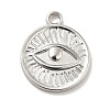 Non-Tarnish 304 Stainless Steel Pendants STAS-E176-15P-1