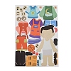 8Pcs Paper Scrapbook Stickers DIY-I114-04-2