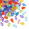 100Pcs Transparent Acrylic Beads MACR-YW0002-10-2