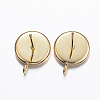 304 Stainless Steel Stud Earring Settings STAS-G180-02G-8mm-2